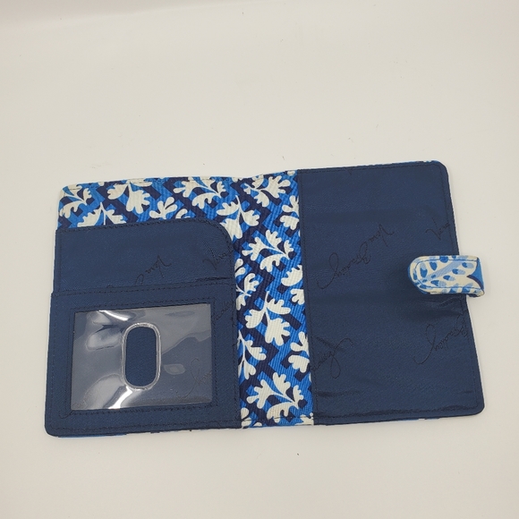 Vera Bradley Blue Multi Floral Bi-Folded Wallet - Picture 3 of 7